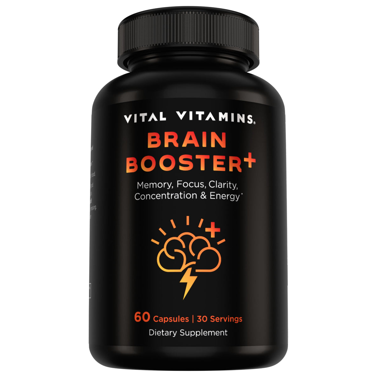 Vital Vitamins Brain support Plus supplement front view