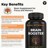 Vital Vitamins Brain support Supplement capsule close-up