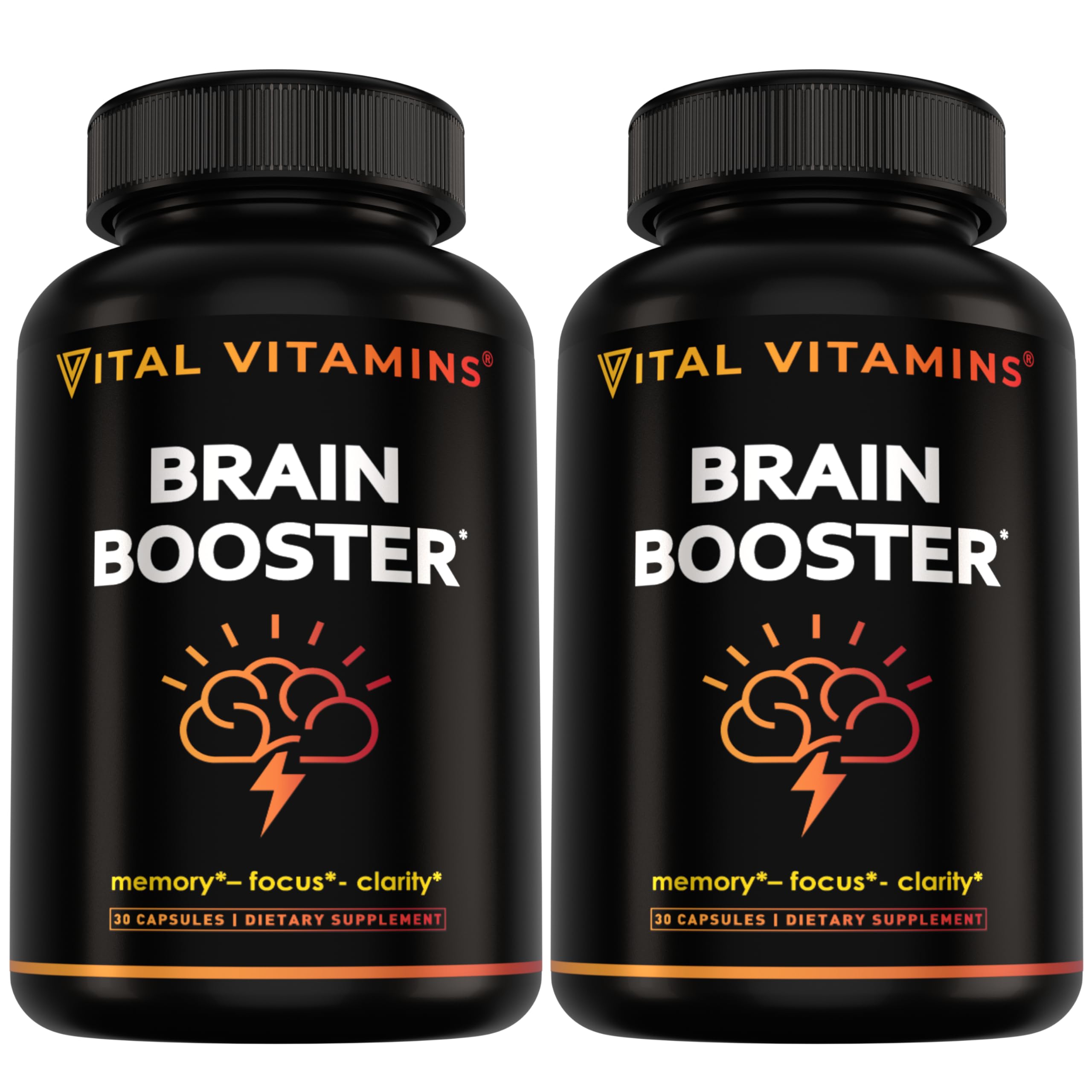 Vital Vitamins Brain support Supplement front view