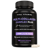 Vital Vitamins Collagen Supplement front view with packaging