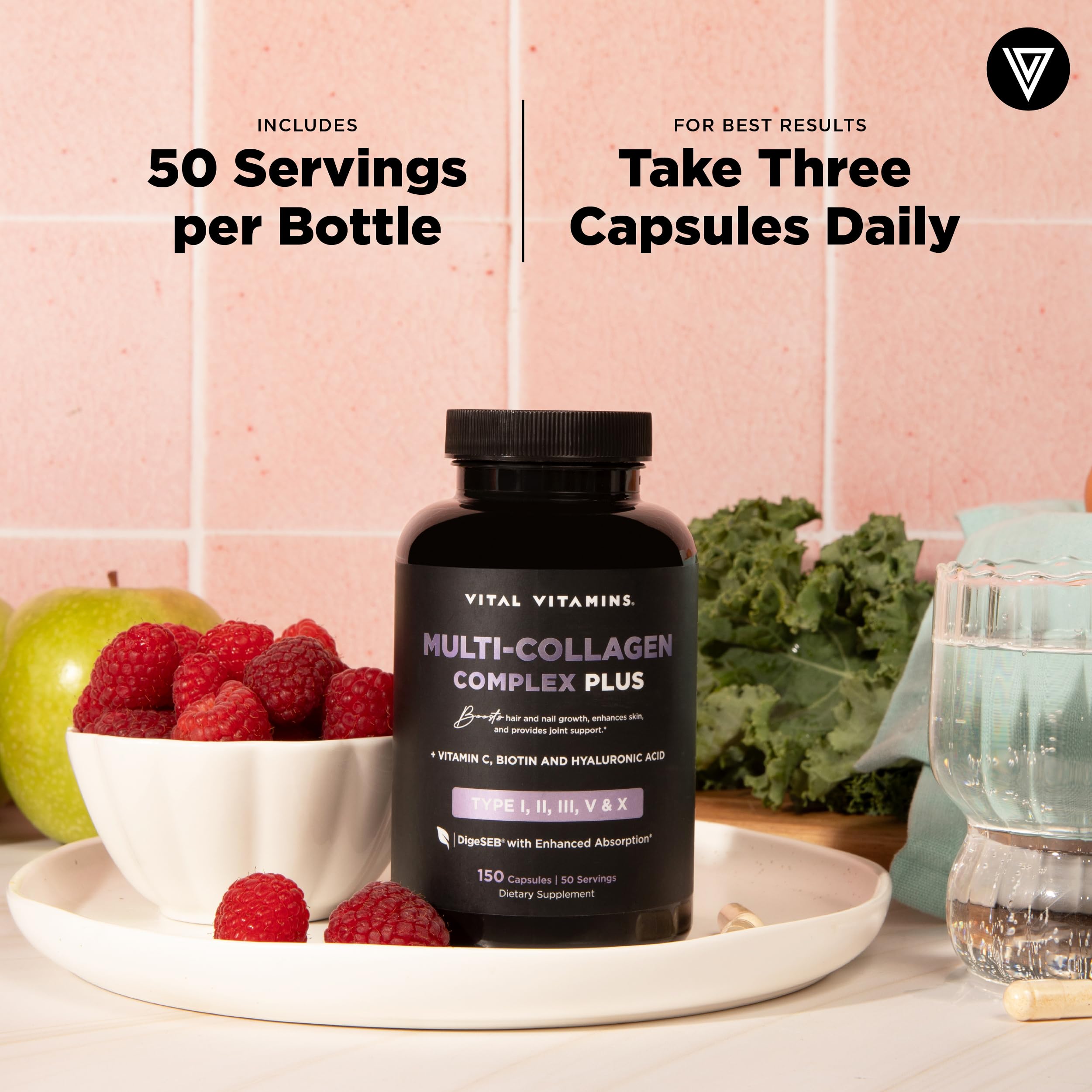 Vital Vitamins Collagen Supplement nutrition facts