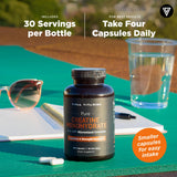 Vital Vitamins Creatine Monohydrate Capsules close-up of capsules
