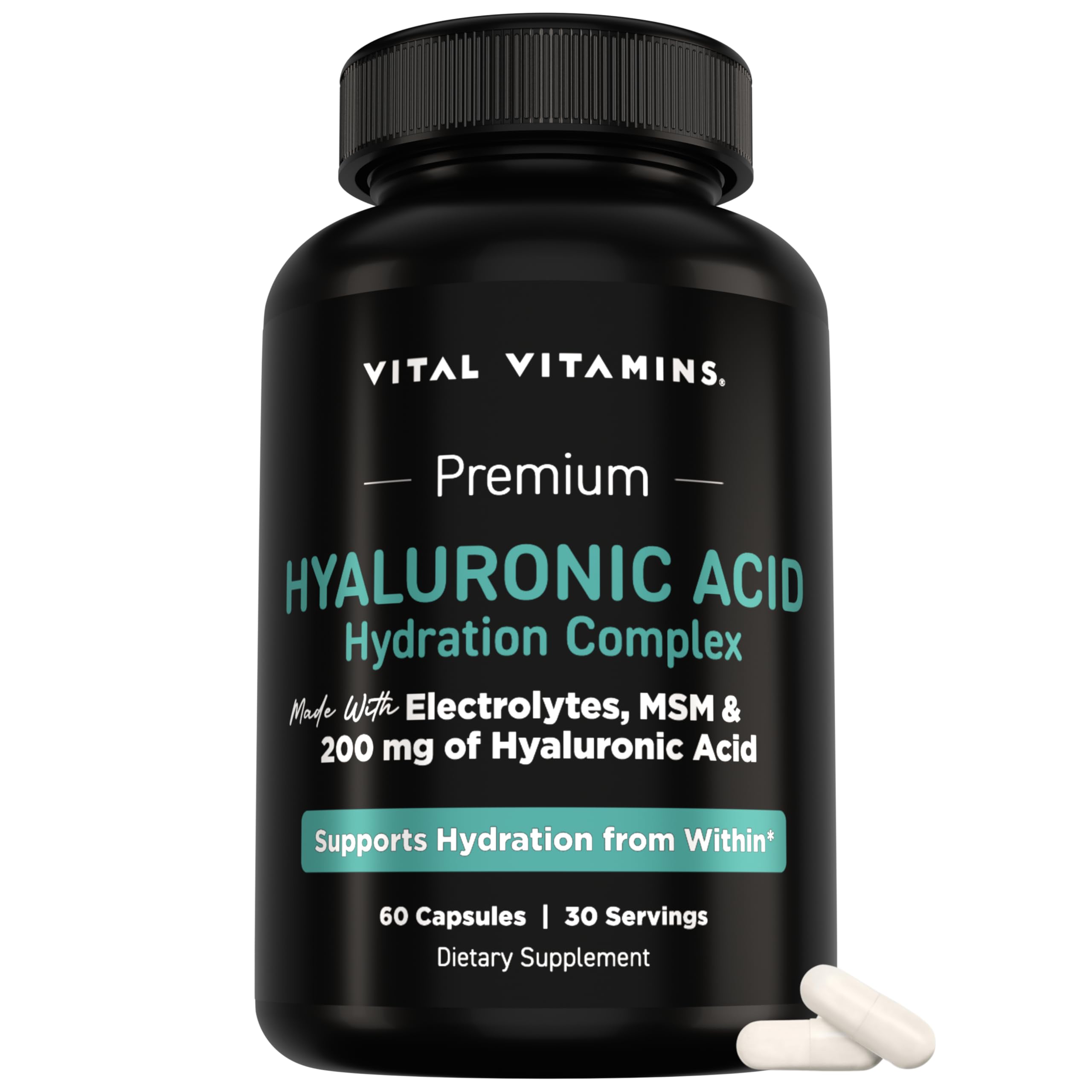 Vital Vitamins Hyaluronic Acid Hydration Complex front view