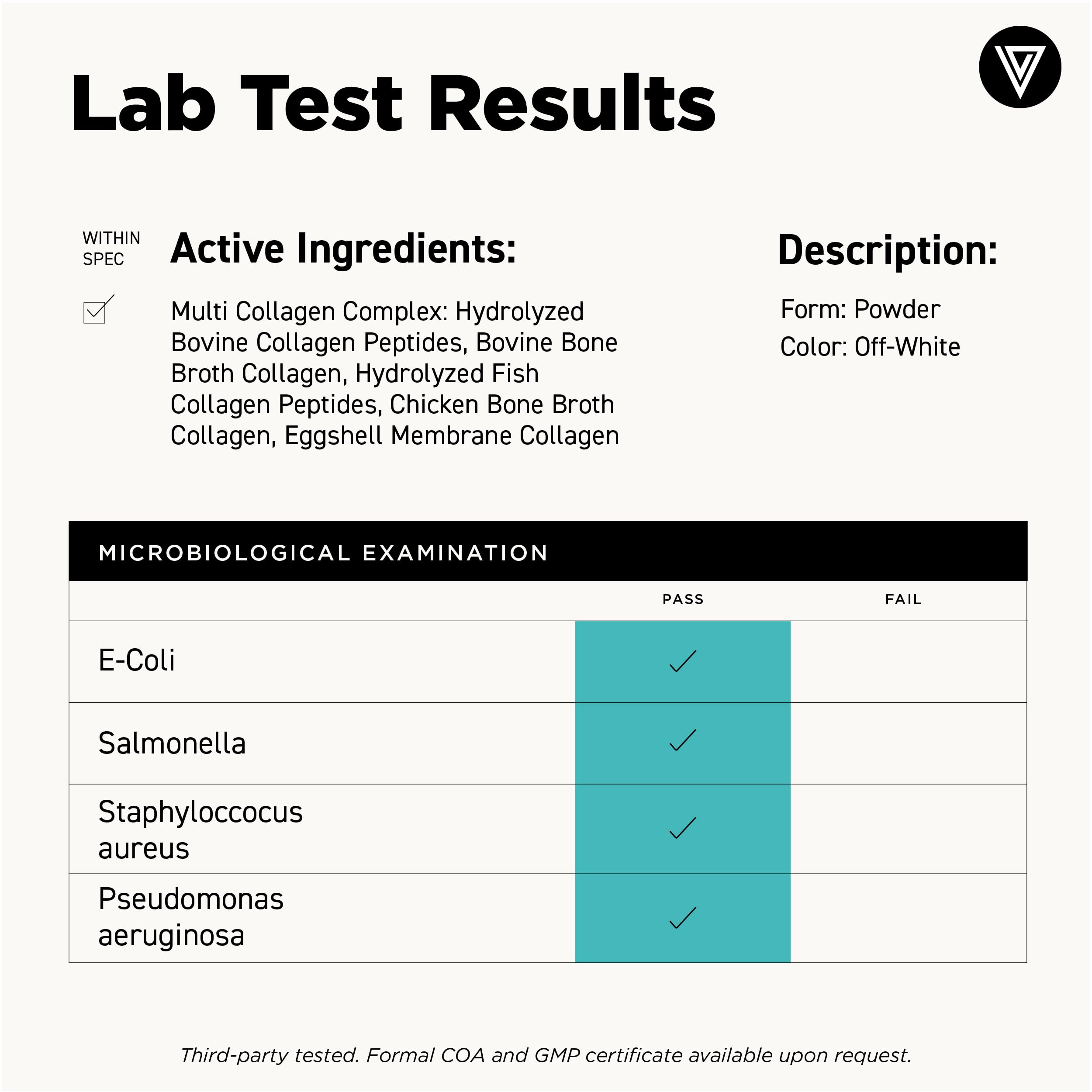 Vital Vitamins Multi Collagen Peptides Powder mixed in a smoothie