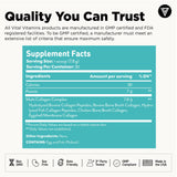 Vital Vitamins Multi Collagen Peptides Powder with a measuring scoop