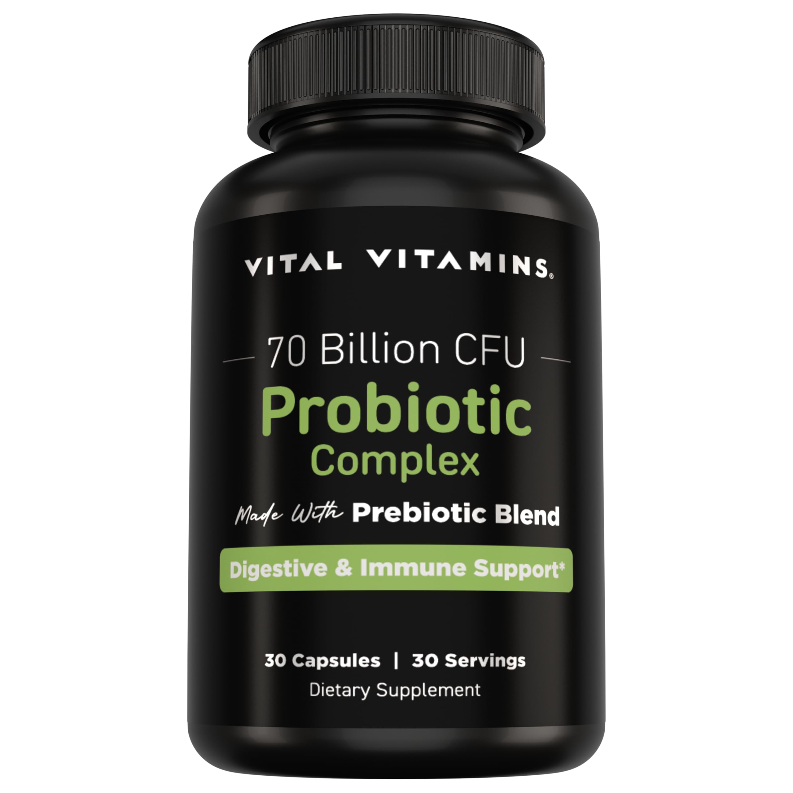 Vital Vitamins Probiotics 70 Billion CFU 10 Strains front view
