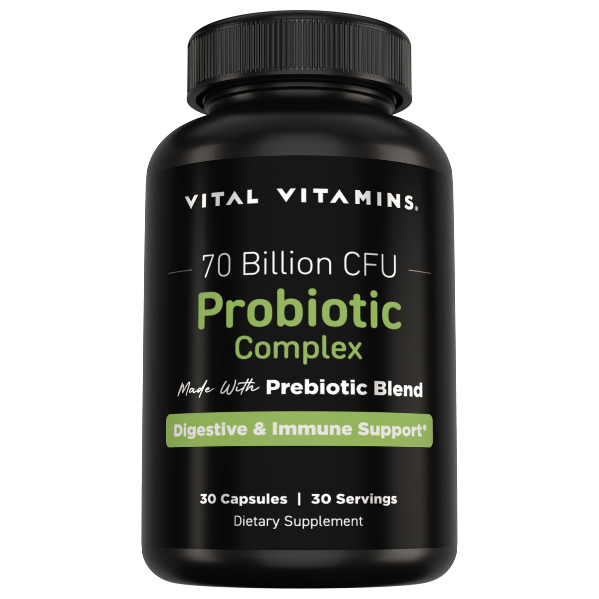 Vital Vitamins Probiotics 70 Billion CFU 10 Strains front view