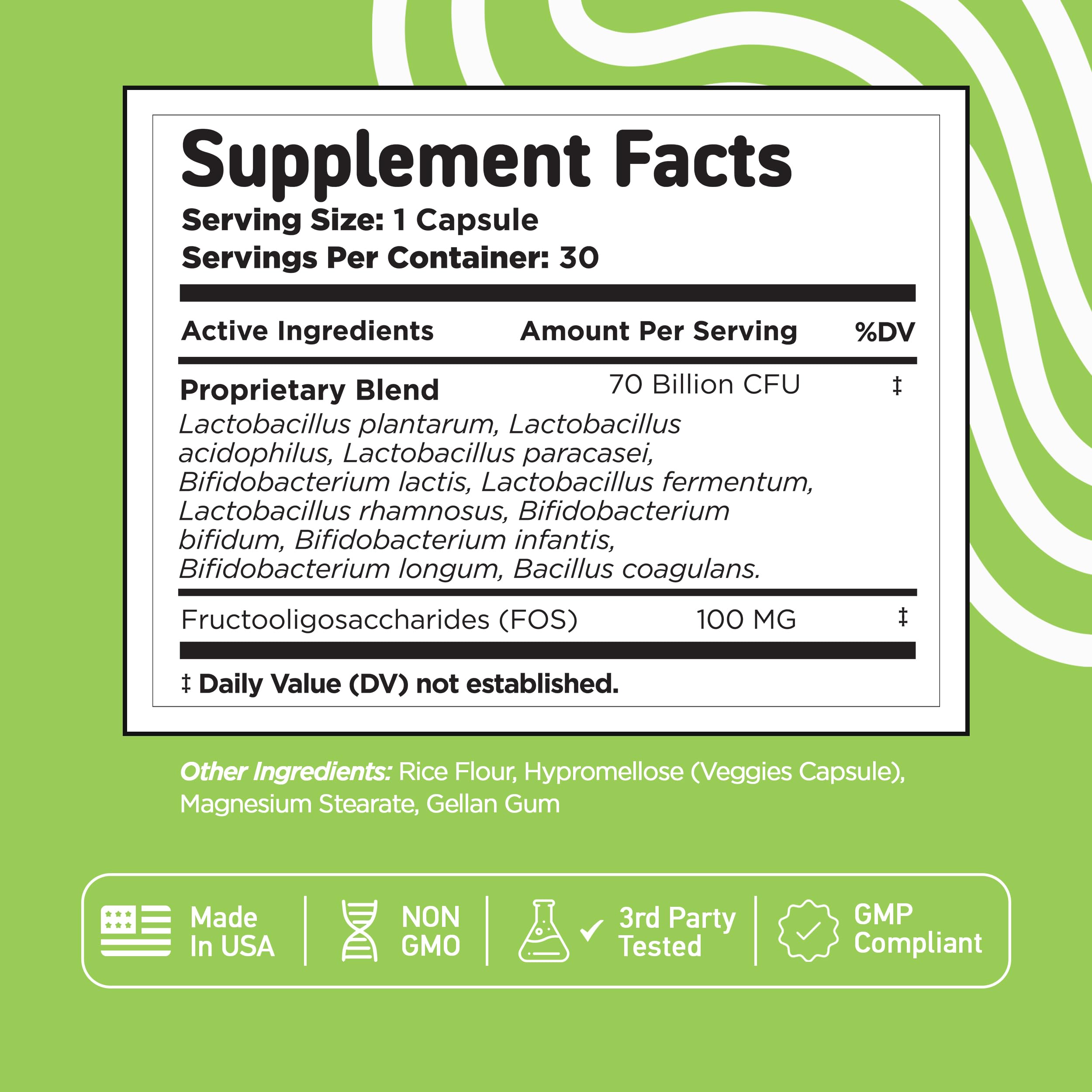 Vital Vitamins Probiotics 70 Billion CFU 10 Strains lifestyle scene