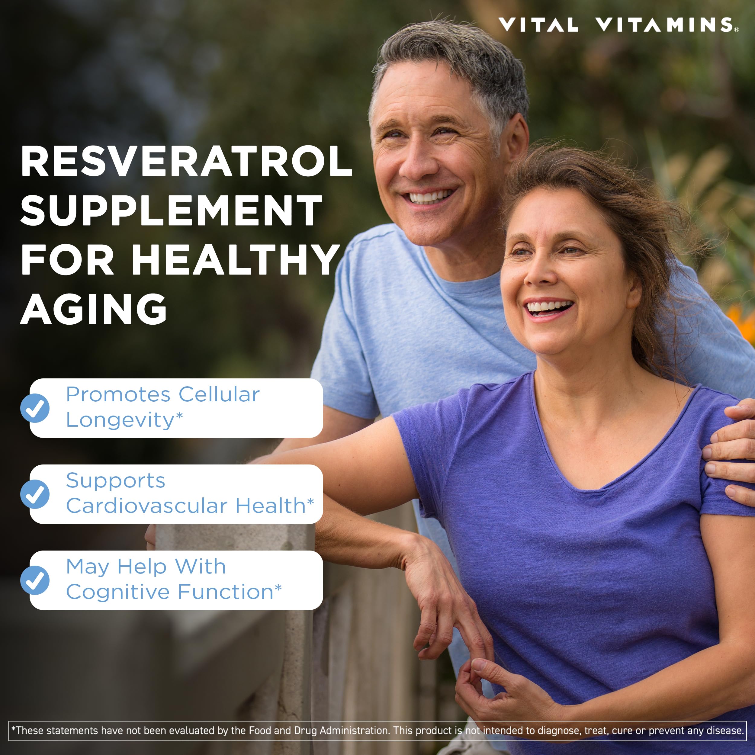 Vital Vitamins Resveratrol Supplement 600mg bottle with capsules