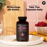 Vital Vitamins Vegan Collagen support capsule in hand