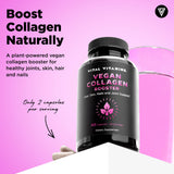 Vital Vitamins Vegan Collagen support capsules close-up