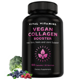 Vital Vitamins Vegan Collagen support front view with packaging
