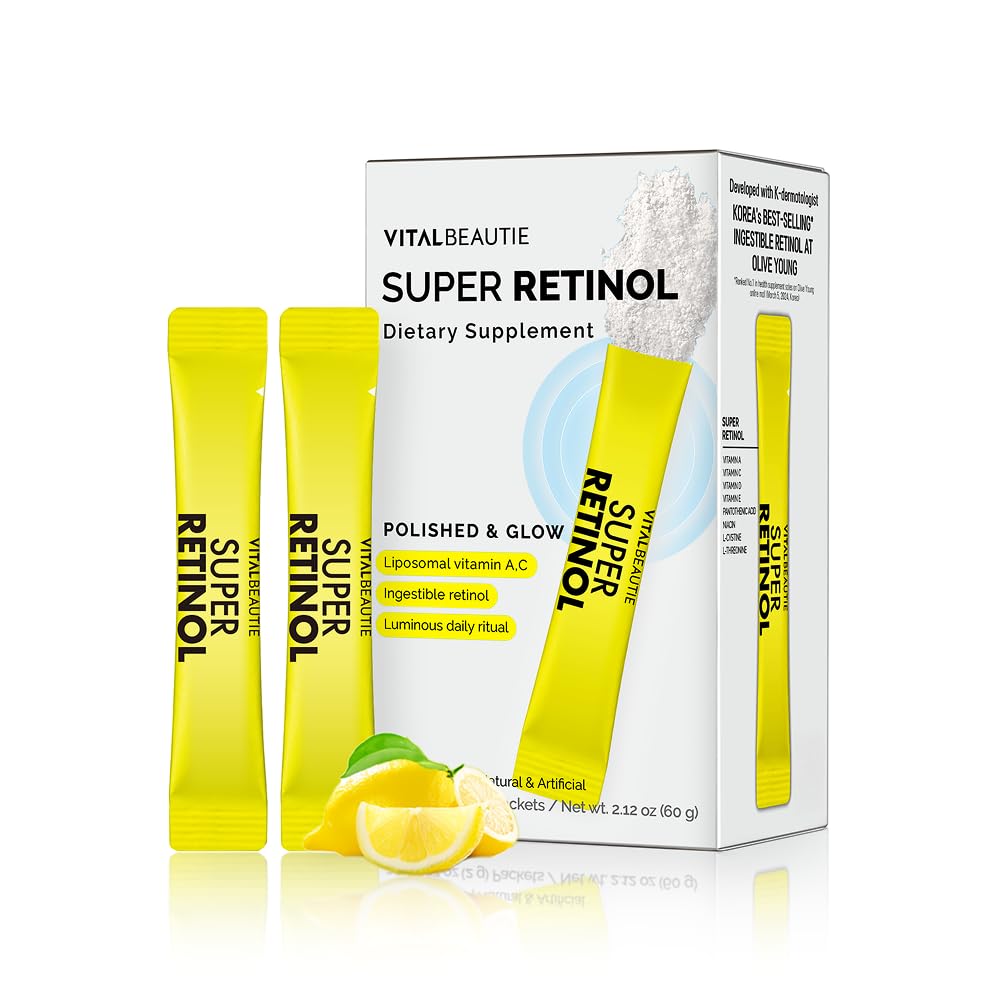 VITALBEAUTIE Ingestible Retinol Beauty Supplement front view