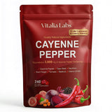 Vitalia Labs Cayenne Pepper Softgels front view packaging