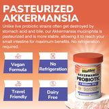 Vitalibre Akkermansia Probiotic Supplement 50g on a kitchen counter