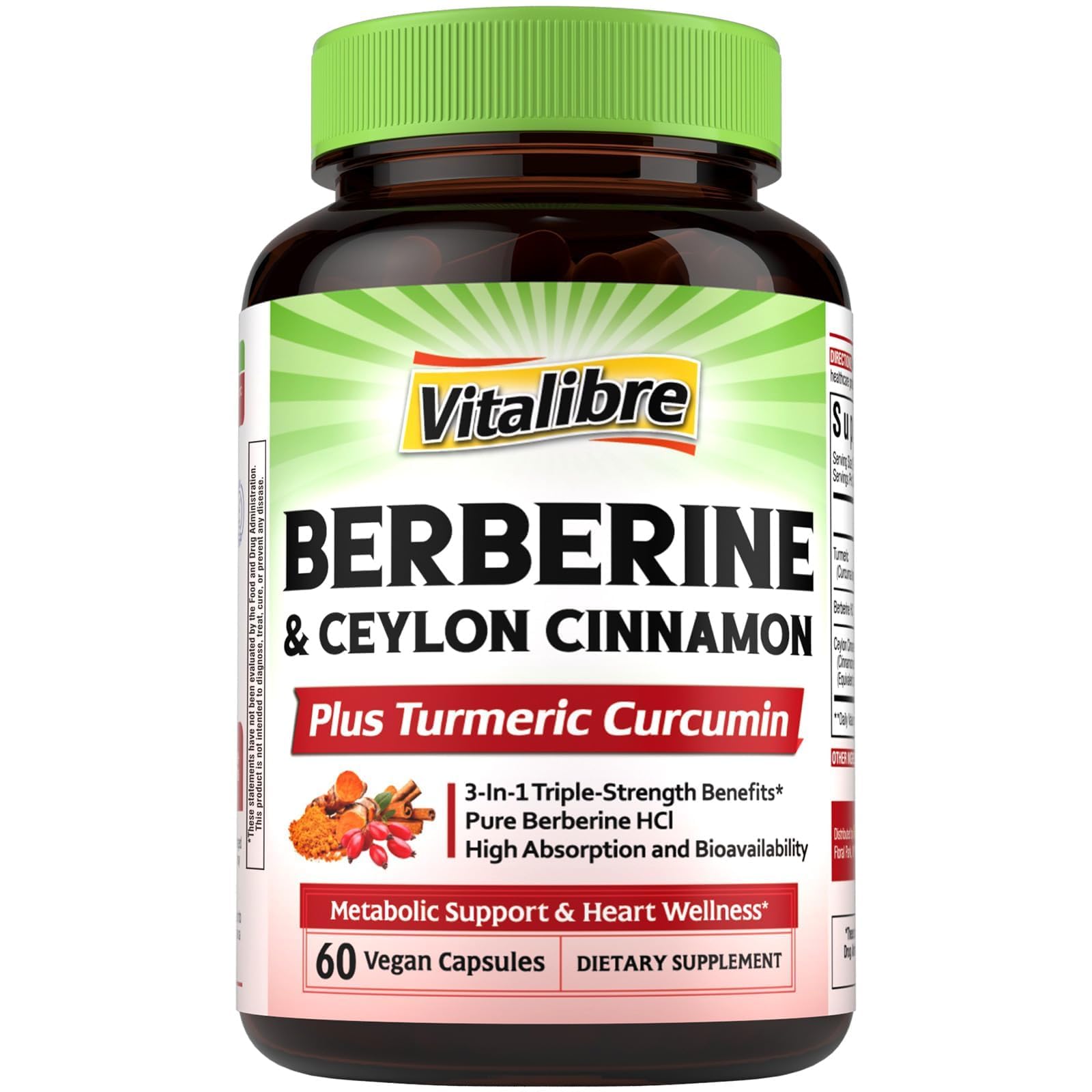 Vitalibre Berberine Complex 200mg front view of packaging