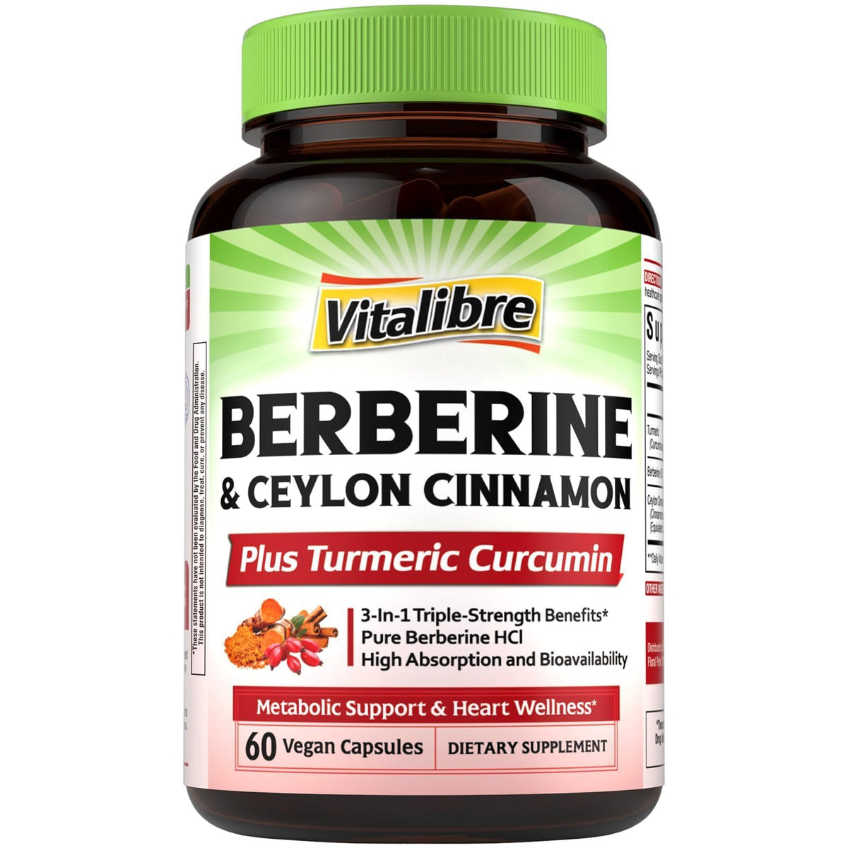 Vitalibre Berberine Complex 200mg front view of packaging