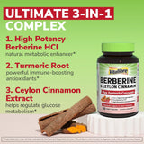 Vitalibre Berberine Complex with Ceylon cinnamon and turmeric