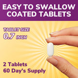 Vitalibre Calcium & Vitamin D3 Supplement bottle back view