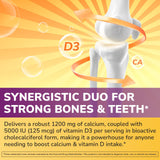 Vitalibre Calcium & Vitamin D3 Supplement side view