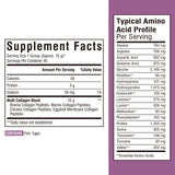 Vitalibre Collagen Peptide Blend 499g nutritional information