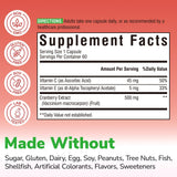 Vitalibre Cranberry Supplement 500mg capsule close-up