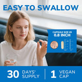 Vitalibre D3 + K2 Probiotic capsule bottle side view