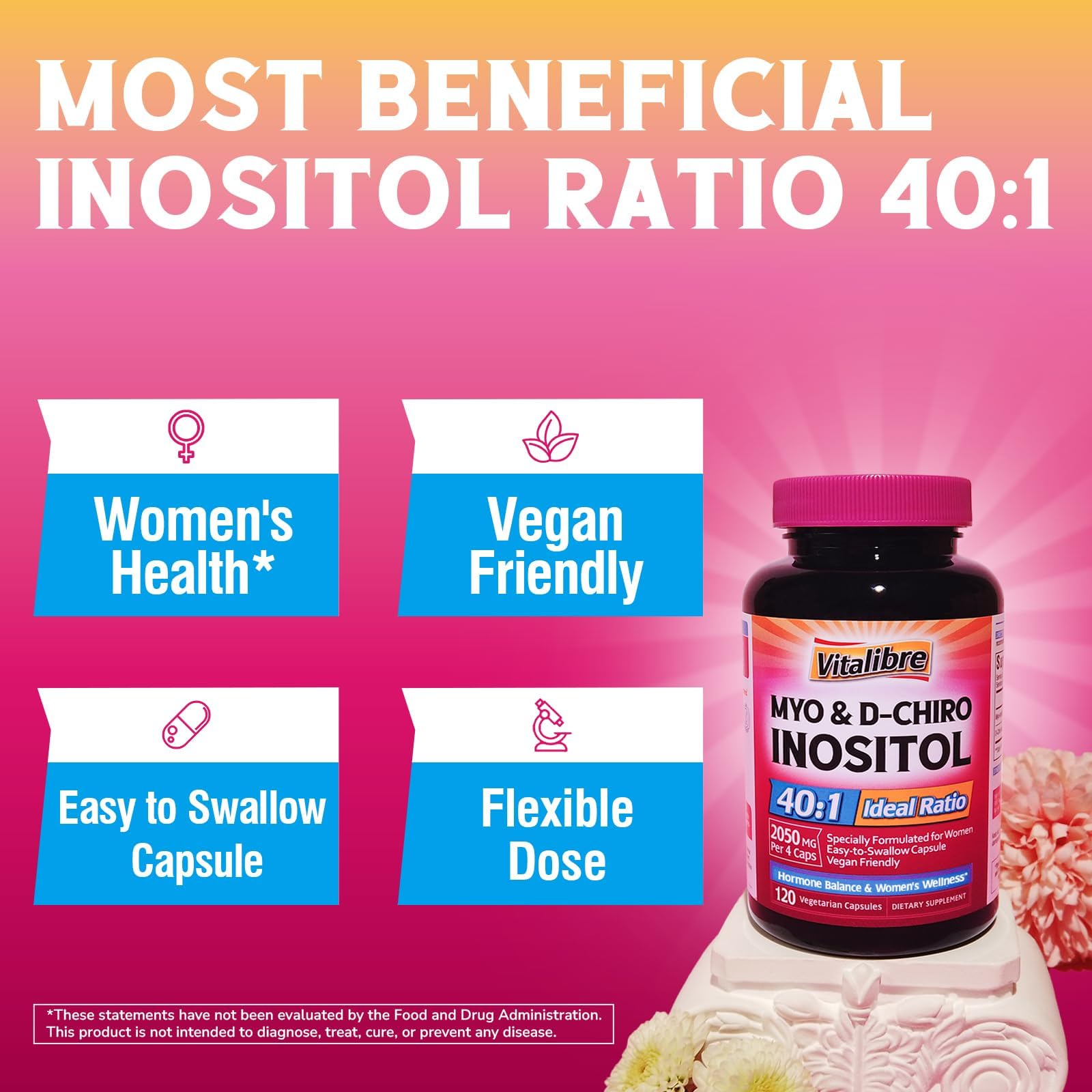 Vitalibre Inositol Capsules in a lifestyle setting