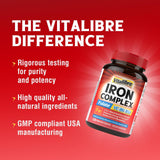 Vitalibre Iron Complex 36mg Iron Bisglycinate lifestyle scene