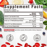Vitalibre Iron Complex 36mg Iron Bisglycinate with measuring spoon