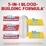 Vitalibre Iron Complex supplement side view with label