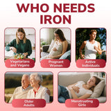 Vitalibre Iron Supplement 65mg on a wooden table