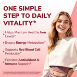 Vitalibre Iron Supplement 65mg top view of the bottle