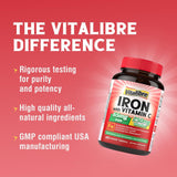 Vitalibre Iron Supplement 65mg with Vitamin C 250mg in a health setting