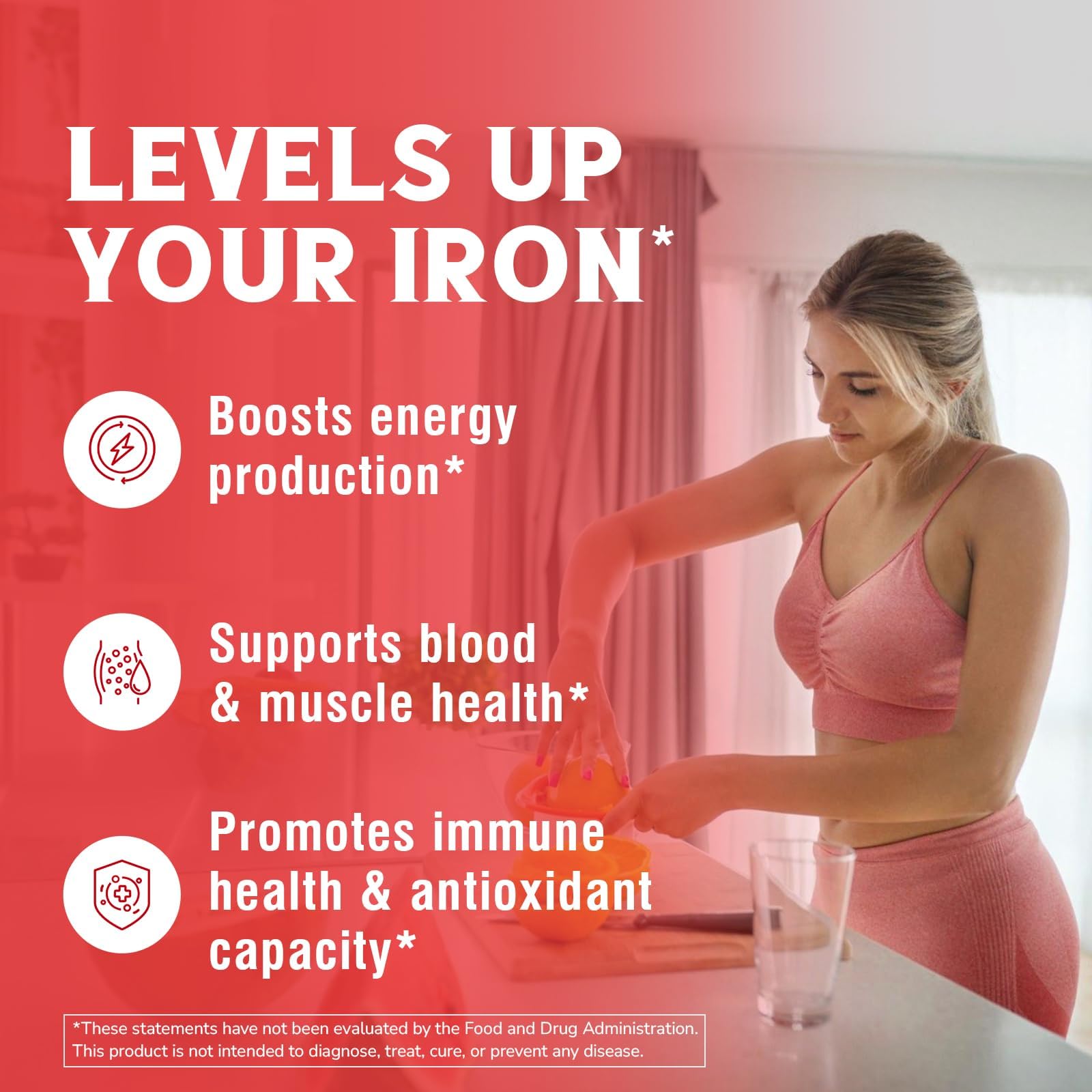 Vitalibre Iron Supplement 65mg with Vitamin C 250mg packaging