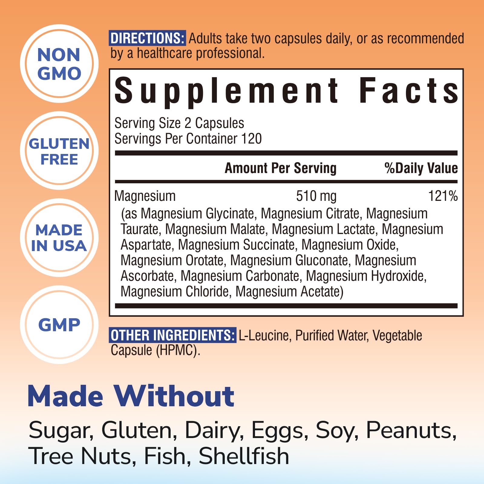 Vitalibre Magnesium Advanced Full-Spectrum Blend 45g packaging