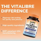 Vitalibre Magnesium Advanced Full-Spectrum Blend 45g with measuring scoop