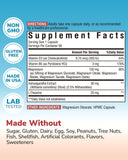 Vitalibre Magnesium Ashwagandha Complex 45g back view with ingredient list