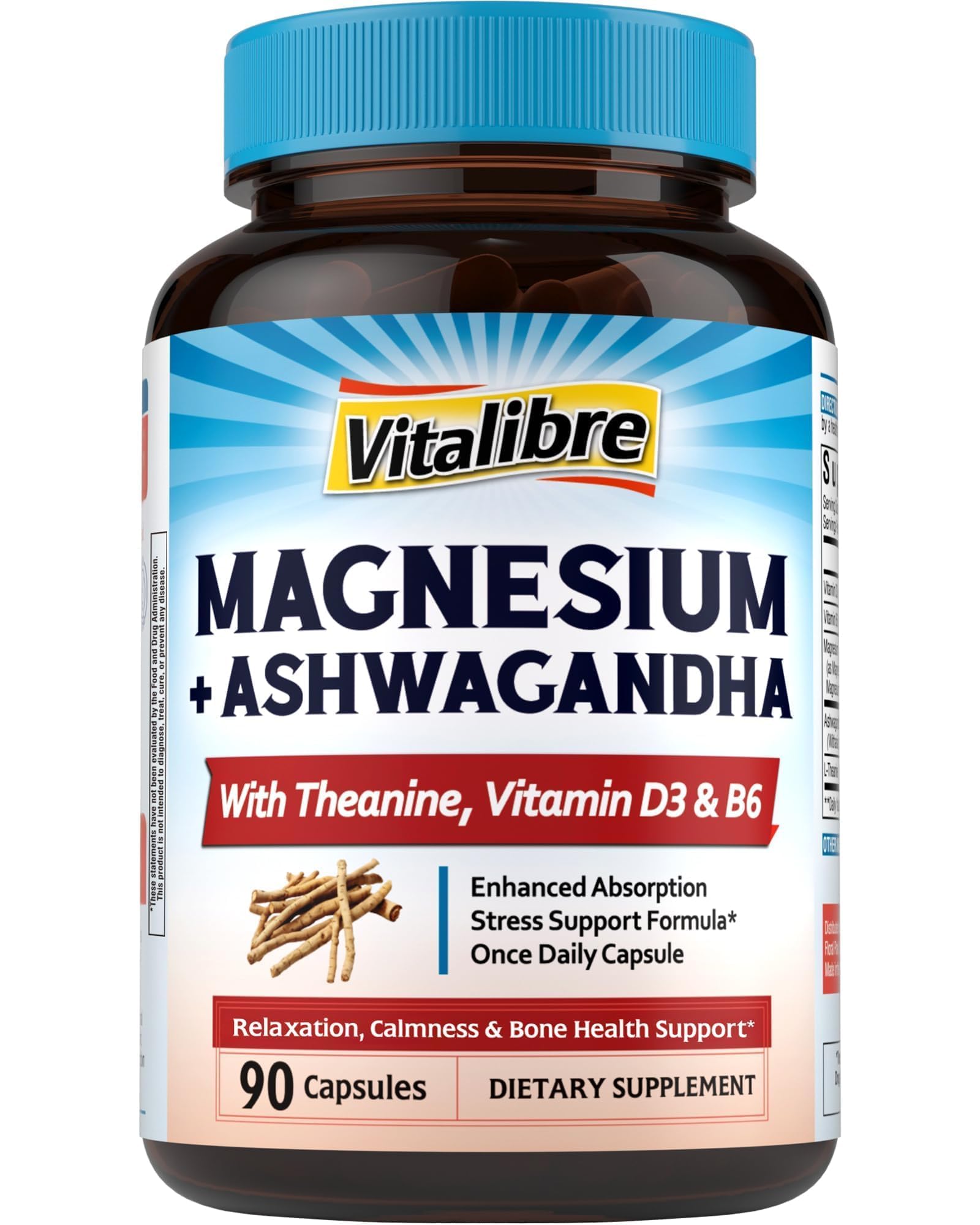 Vitalibre Magnesium Ashwagandha Complex 45g front view