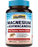 Vitalibre Magnesium Ashwagandha Complex supplement front view