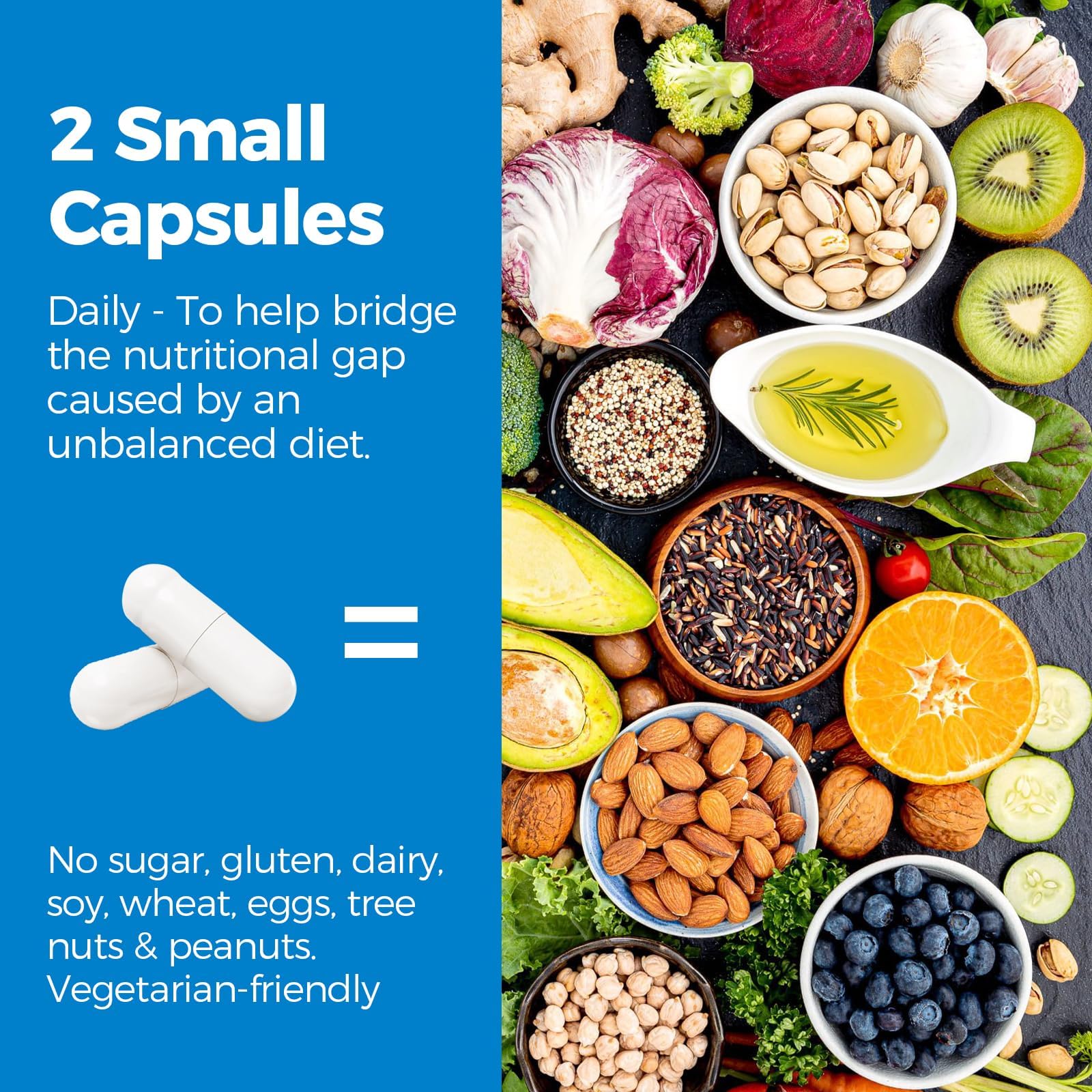 Vitalibre Magnesium Complex capsules on a wooden table