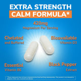 Vitalibre Magnesium Glycinate 420mg packaging with a glass of water