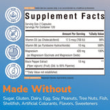 Vitalibre Magnesium Glycinate 420mg side view of capsules
