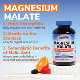 Vitalibre Magnesium Malate 230mg capsules close-up on a table
