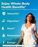 Vitalibre Magnesium Probiotic Complex ingredients list on packaging