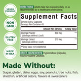 Vitalibre Moringa Ultra Strength Supplement side view