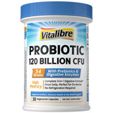 Vitalibre Probiotic Supplement 30 capsules front view