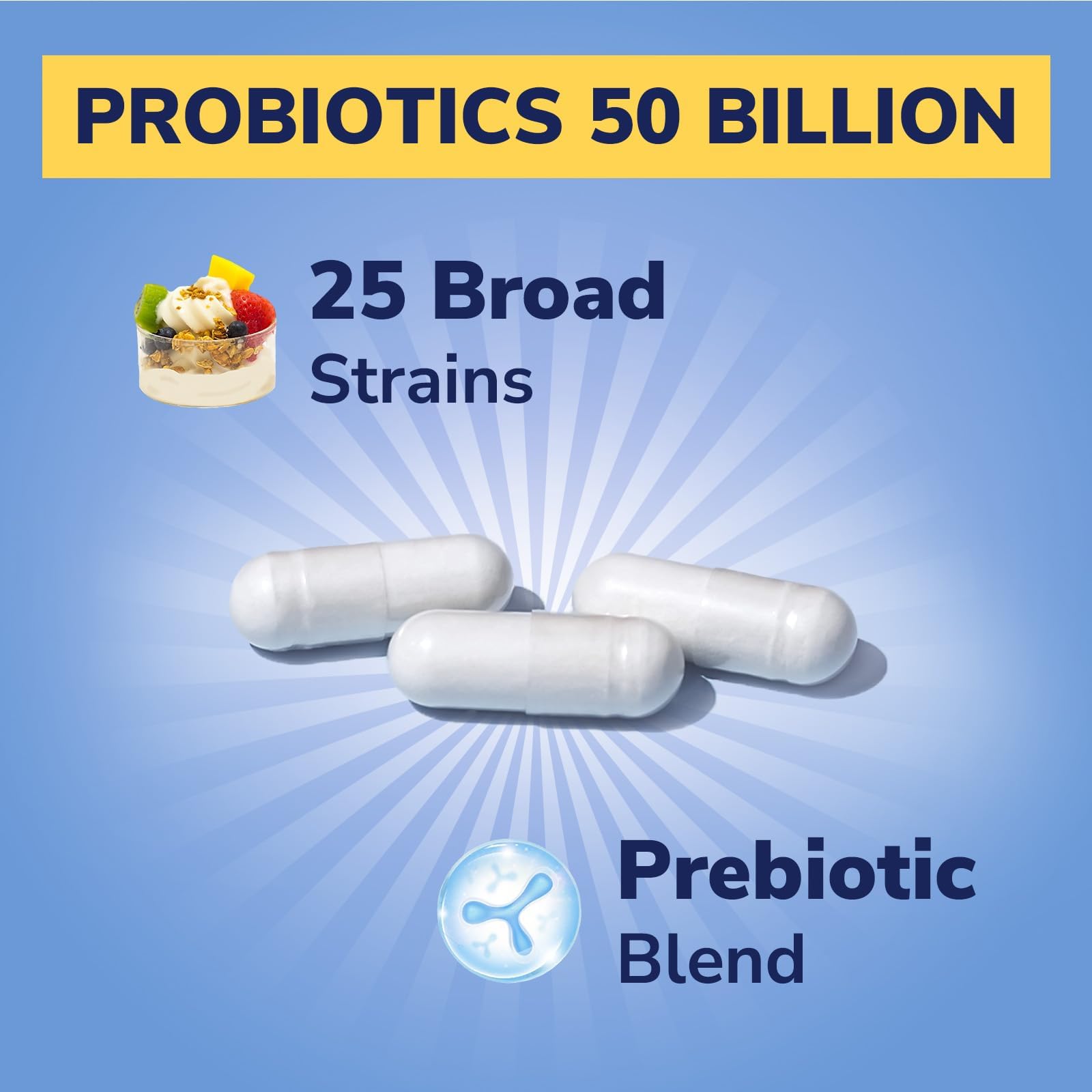 Vitalibre Probiotic Supplement back view with ingredient list