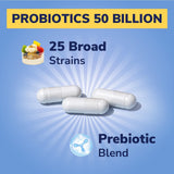 Vitalibre Probiotic Supplement back view with ingredient list