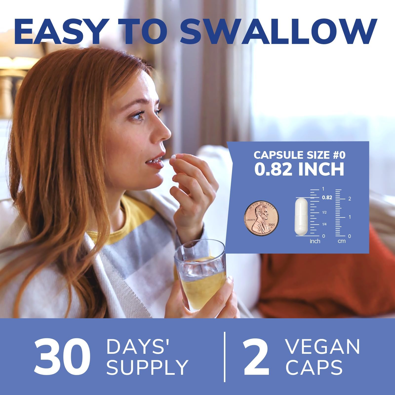 Vitalibre Probiotic Supplement lifestyle scene with a glass of water